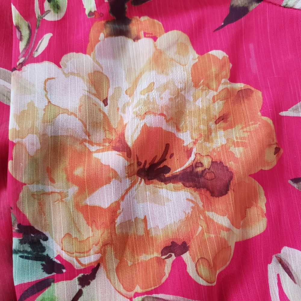 Adrianna Papell Floral Chiffon Maxi Halter Dress - Picture 7 of 10
